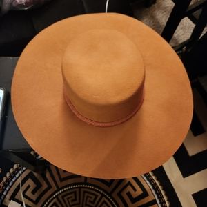 Chestnut color fedora hat